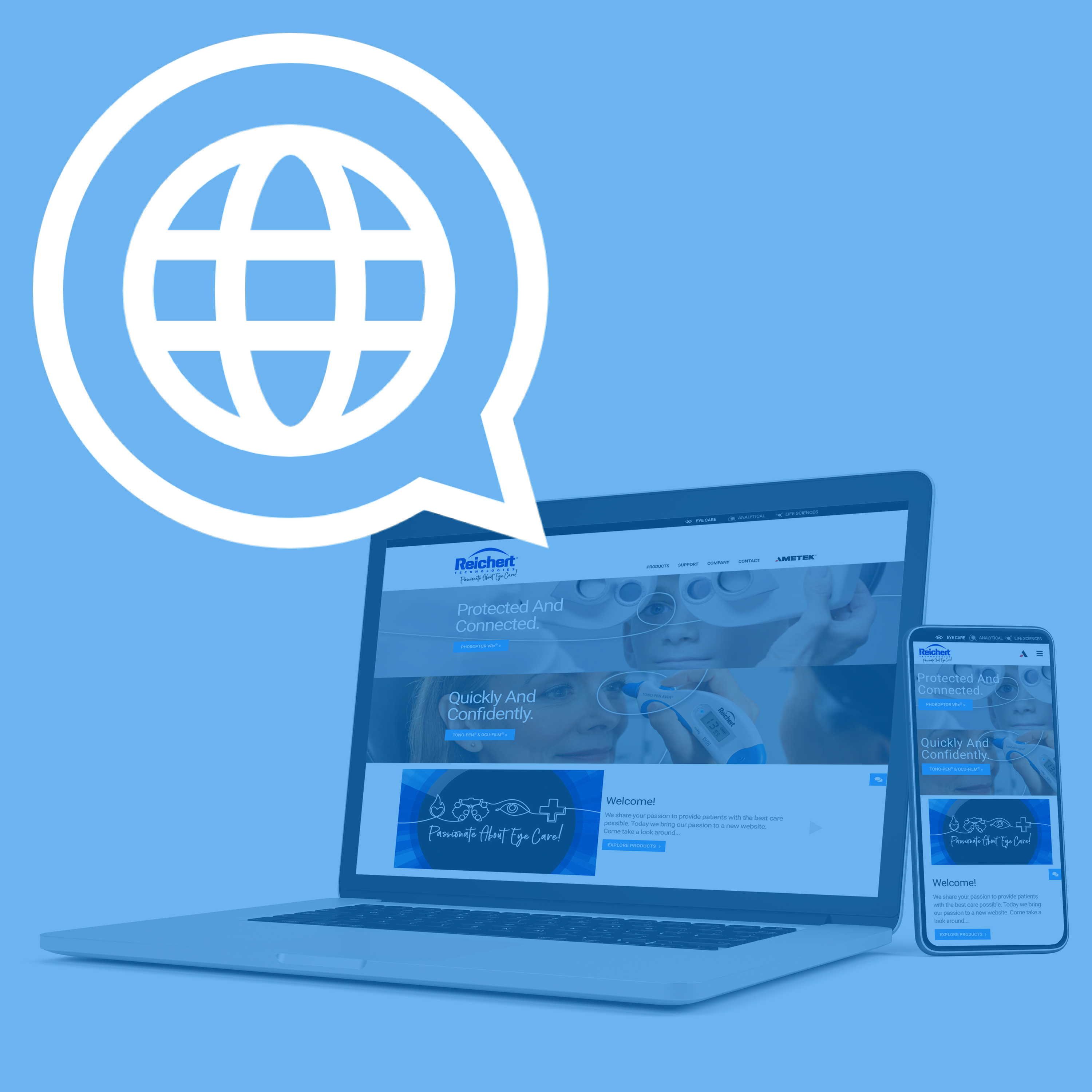 Reichert Debuts Multi Language Sites